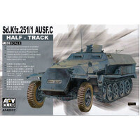 AFV Club 1/48 German Sd.Kfz.25 Ausf.C Half-Track Plastic Model Kit [AF48007]