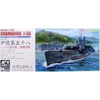 AFV Club 1/350 Japanese Navy Submarine I-58 Late Plastic Model Kit [SE73508]