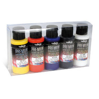 Vallejo Premium Colour Candy Colors 5 Colour Set Acrylic Airbrush Paint [62104]