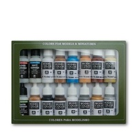 Vallejo Model Colour Folkstone Specialist 16 Colour Acrylic Paint Set [70102]