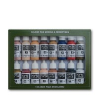 Vallejo Model Colour Face & Skin Colors 16 Colour Acrylic Paint Set [70125]