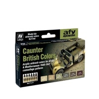 Vallejo Model Air British Caunter 6 Colour Acrylic Paint Set [71211]