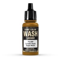 Vallejo Sepia Wash 17 ml [73200] - Old Formulation