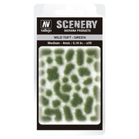 Vallejo 4mm Wild Tuft - Green Diorama Accessory [SC406]