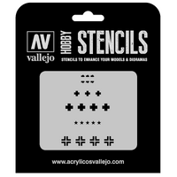 Vallejo 1/35 Assorted German WWII Tank Markings Stencil [ST-AFV001]