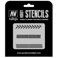 Vallejo 1/35 Tyre Markings Stencil [ST-TX002]