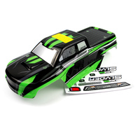 BlackZon Slyder Truck Body (black/green) [540039]