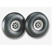 DUBRO 250R 2-1/2in DIA SMOOTH SURF WHEELS   (1 PAIR PER CARD)