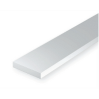 Evergreen White Polystyrene Strip 0.040 x 0.080 x 24" / 1mm x 2mm x 61cm (15)