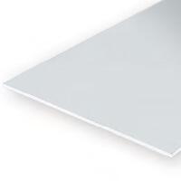 Evergreen White Polystyrene Sheet 0.020 x 8 x 21" / 0.51mm x 20cm x 53cm (6)