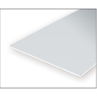 Evergreen White Polystyrene V-Groove Sheet 0.100 x 12 x 24" / 2.5mm x 30cm x 61cm (1)