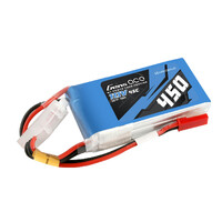 Gens Ace 3S 450mAh 11.1V 45C Soft Case LiPo Battery (JST)