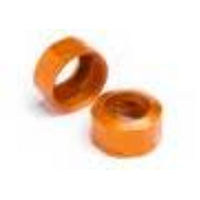 HPI Shock Cap 12Xm13X0.8mm (Orange/Grooved/2Pcs) [106633]