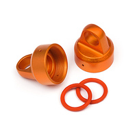 HPI Aluminum Top Shock Cap (Orange/2Pcs) [108070]