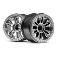 HPI 6-Shot ST Wheel (Silver/2pcs) [120136]