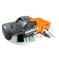 HPI GT-6 Sportcab Painted Truck Body (Grey/Orange) [160104]