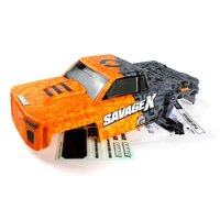 HPI GT-6 Sportcab Painted Truck Body (Orange/Grey) [160105]