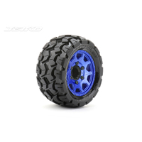 Jetko 1/10 ST 2.8 EX-TOMAHAWK Tyres (Claw Rim/Metal Blue/Medium Soft/12mm 0 o/s) [2701CLMSGNB1]