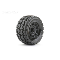 Jetko 1/10 MT 2.8 EX-TOMAHAWK Tyres (Claw Rim/Black/Medium Soft/12mm 0 o/s) [2801CBMSGNB1]