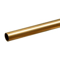 K&S 8136 ROUND BRASS TUBE .014 WALL (12IN LENGTHS) 13/32IN (1 TUBE PER CARD