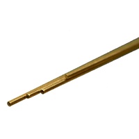 K&S 8161 SOLID BRASS ROD (12IN LENGTHS) 3/64IN (4 RODS PER CARD)