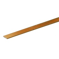 K&S 8235 BRASS STRIPS (12IN LENGTHS) .025 X 1/4IN (1 STRIP PER CARD)