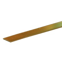 K&S 8241 BRASS STRIPS (12IN LENGTHS) .032 X 1/2IN (1 STRIP PER CARD)