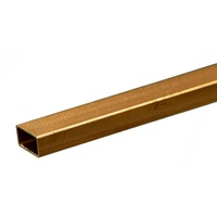 K&S 8268 RECTANGULAR BRASS TUBE .014 WALL (12IN LENGTHS) 3/16IN X 3/8IN (1 tube per card)