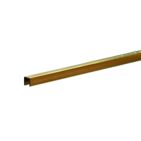 K&S 9885 BRASS CHANNEL (300MM LENGTHS) 1/8IN (1 PIECE PER CARD)