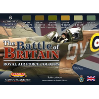 Lifecolor The Battle Of Britain "Royal Air Force Colours" Acrylic Paint Set