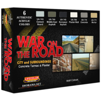 Lifecolor War on the Road 6 Colour Acrylic Paint Set