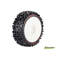 B-Pioneer 1/8 Buggy Tyre Soft White Rim