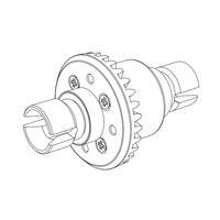 MJX Metal Gears Diff Complete Assembly [16420Y]