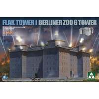 Takom 1/350 Flak Tower I Berliner Zoo G Tower Plastic Model Kit