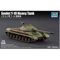 Trumpeter 1/72 Soviet T-10 Heavy Tank Plastic Model Kit