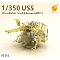 Very Fire 1/350 U.S. Navy 40mm Bofors gun (twin mounting) w MK.51 (6 sets)