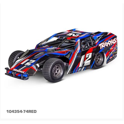 Traxxas 1/10 Slash Modified 2WD Electric Brushless RTR RC Dirt Oval Racer - RED