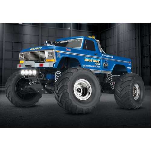TRAXXAS BIGFOOT NO.1, 1:10 OFFICIALLY LICENSED REPLICA MONSTER TRUCK W/LED LIGHTS