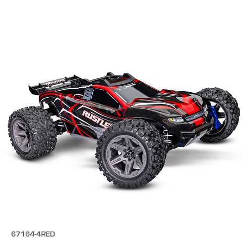 TRAXXAS RUSTLER 4X4 BL-2S - RED