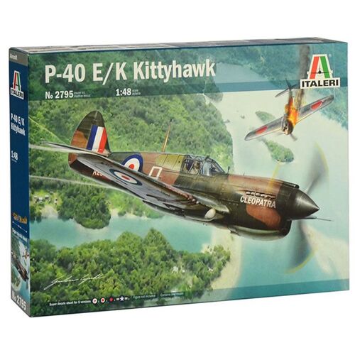 ITALERI P-40 E/K KITTYHAWK WITH AUSTRALIAN DECALS 1:48