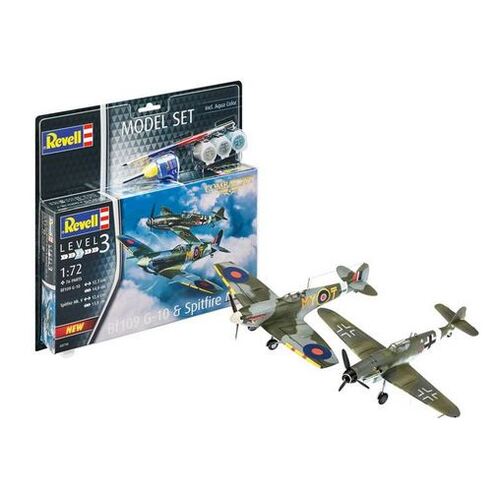 REVELL COMBAT SET BF109G-10 & SPITFIRE MK.V 1:72