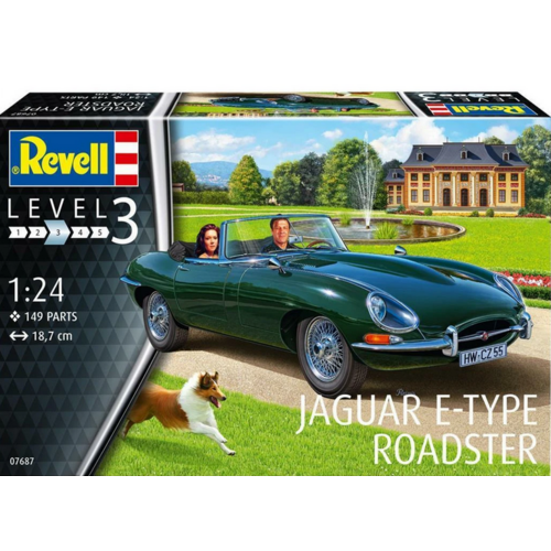 REVELL JAGUAR E-TYPE ROADSTER 1:24