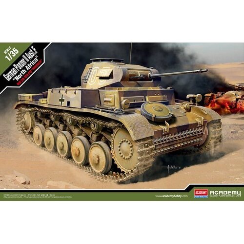 Academy 1/35 Panzer 2 Ausf. F, North Africa Plastic model kit [13535]