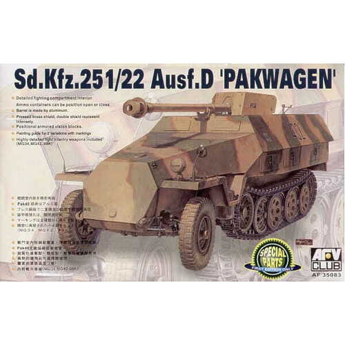 AFV Club 1/35 German Sd.Kfz.25 Ausf.D Plastic Model Kit [AF35083]