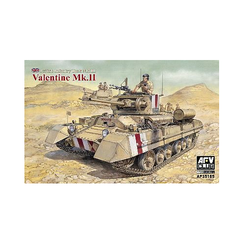 AFV Club 1/35 British Infantry Tank Mk.III Valentine Mk.II Plastic Model Kit [AF35185]