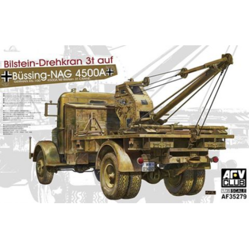 AFV Club 1/35 German Kfz.100 L4500A w/ Bilstein 3T Crane Plastic Model Kit [AF35279]