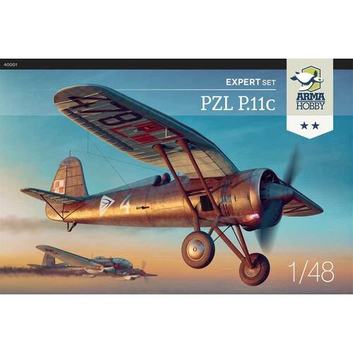 Arma Hobby 1/48 PZL P.11c Expert Set Plastic Model Kit [40001]