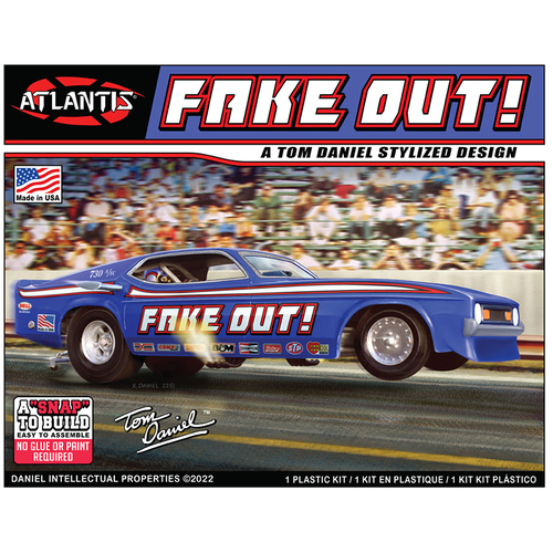 Atlantis 1/32 Snap Tom Daniel Fake Out Funny Car Plastic Model Kit