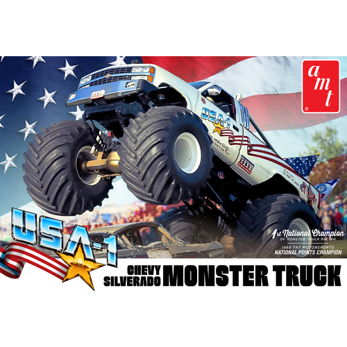 AMT 1/25 USA-1 Chevy Silverado Monster Truck Plastic Model Kit [1252M]