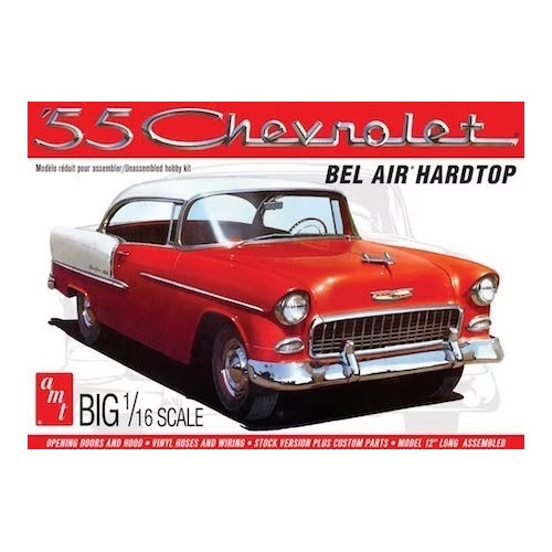 AMT 1/16 1955 Chevy Bel Air Hardtop Plastic Model Kit